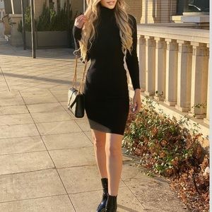 Mockneck Sweater Dress